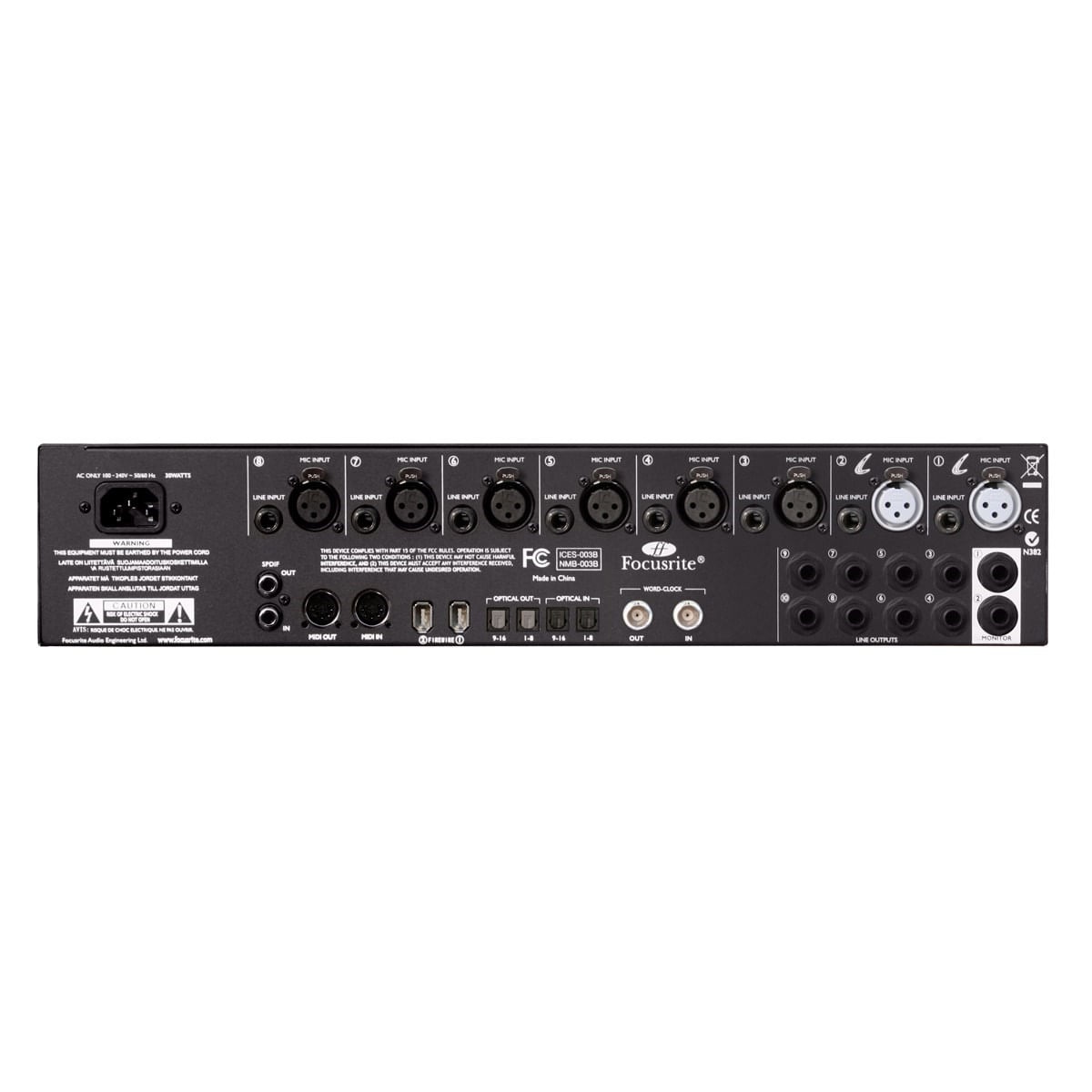 Interface de Áudio FireWire Saffire Líquido 56 - Focusrite