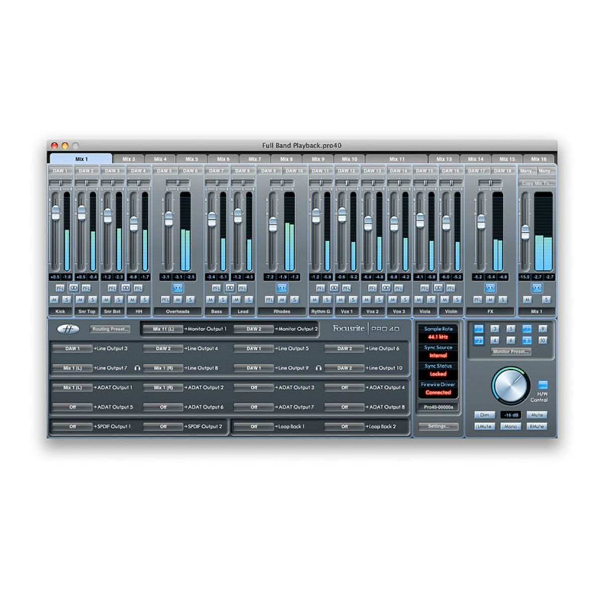 Interface de Áudio Firewire Saffire Pro40 - Focusrite | FastStore PDP