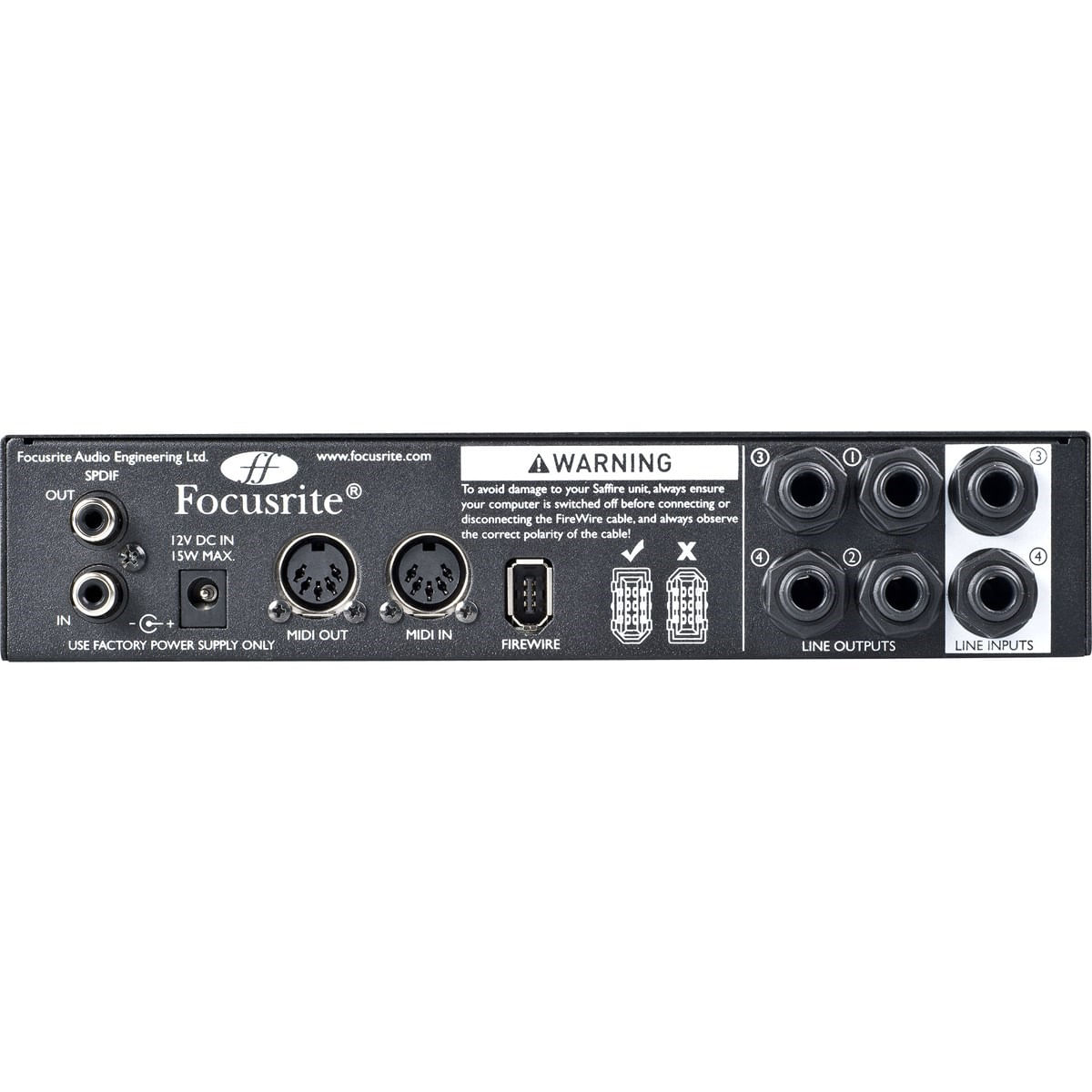 Interface de Áudio Firewire Thunderbolt Saffire Pro-14 - Focusrite ...