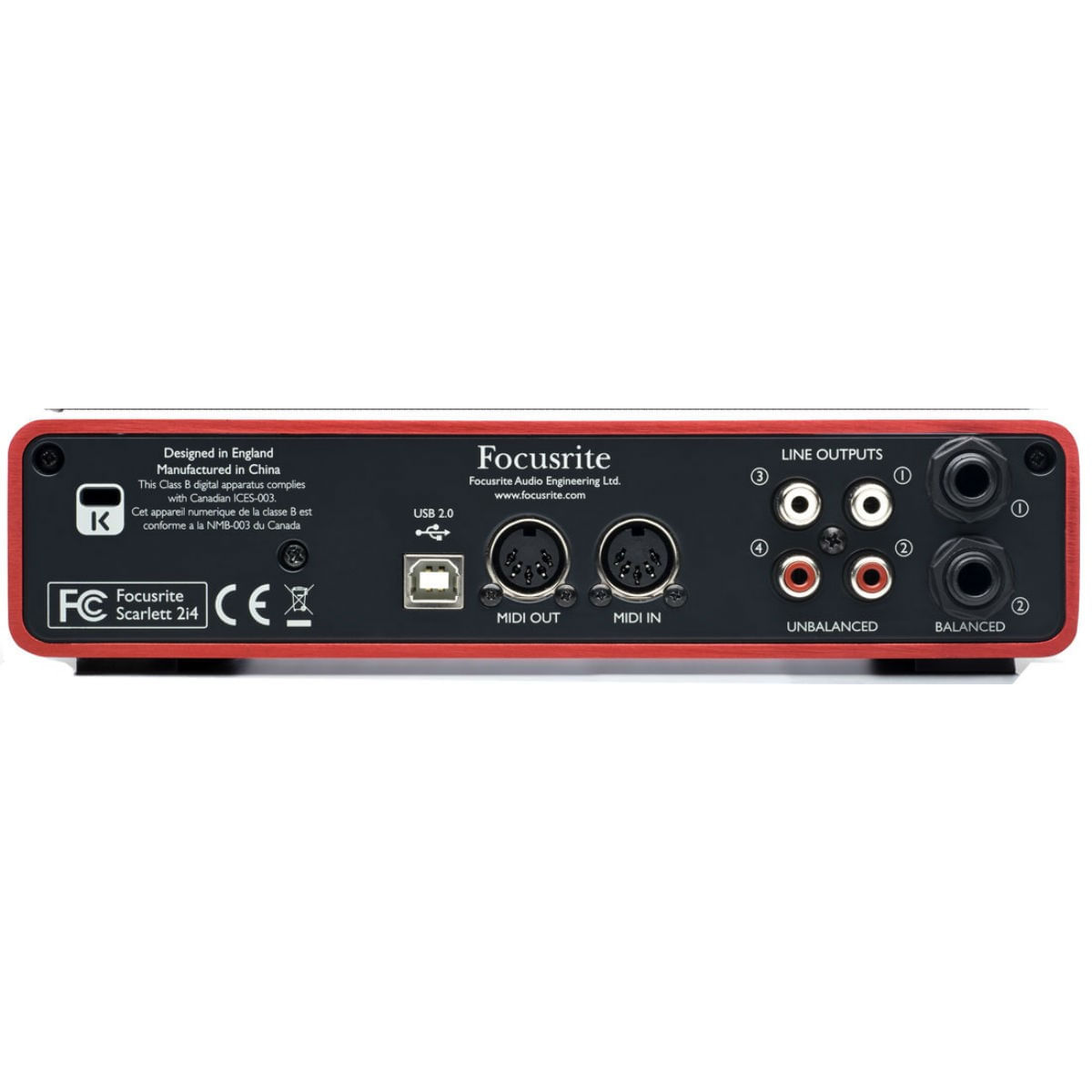 Interface de áudio Scarlett 2i4 - Focusrite | FastStore PDP