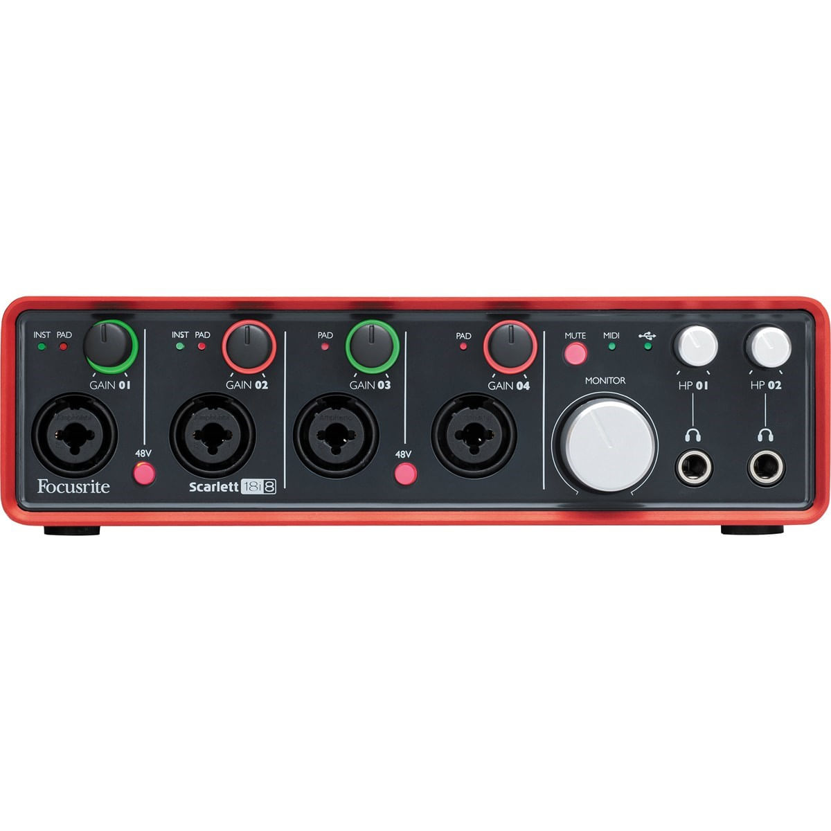 Interface de áudio Scarlett 2i4 - Focusrite | FastStore PDP