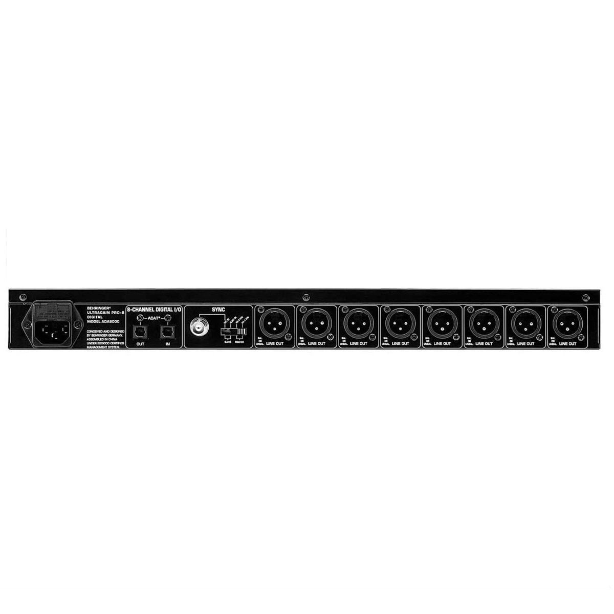 配信機器・PA機器・レコーディング機器 BEHRINGER ADA8000 Behringer ULTRAGAIN PRO-8 DIGITAL ADA8000 conversor audiófilo A/D