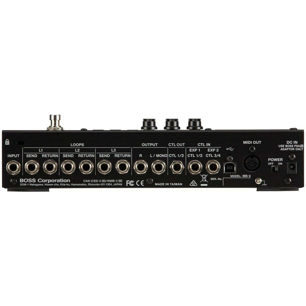 Pedalboard Multi Effects Switcher MS-3 - Boss | FastStore PDP