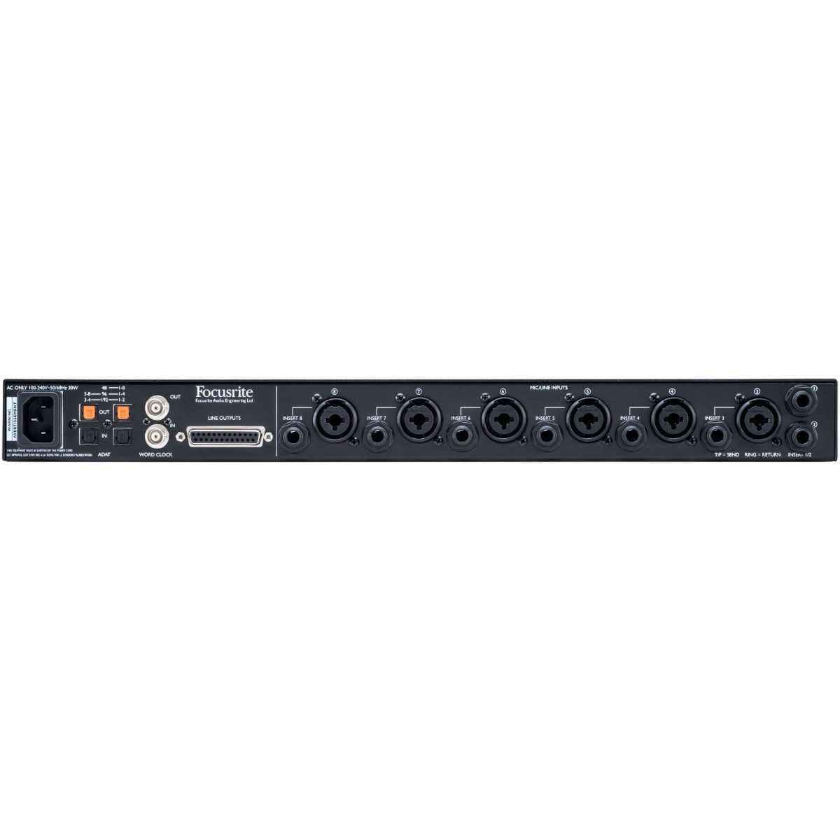 Interface De Áudio Com Conversor Scarlett OctoPRE - Focusrite