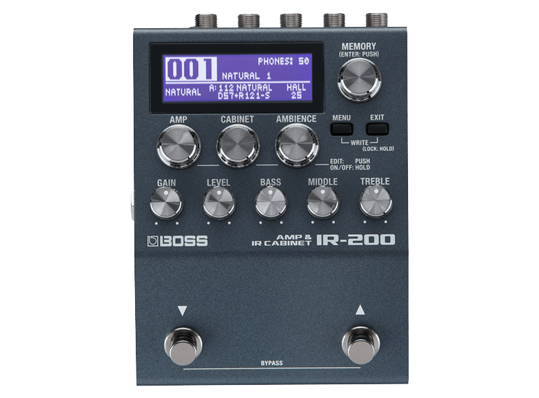 Pedal Simulador de Amp e Gabinete com Impulse Response BOSS IR-200