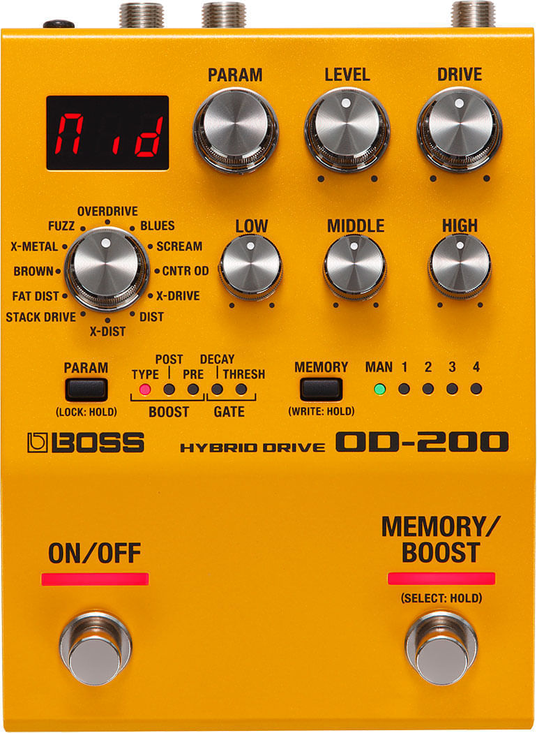 Pedal Multiefeito de Drive BOSS OD-200 Hybrid Drive | FastStore PDP