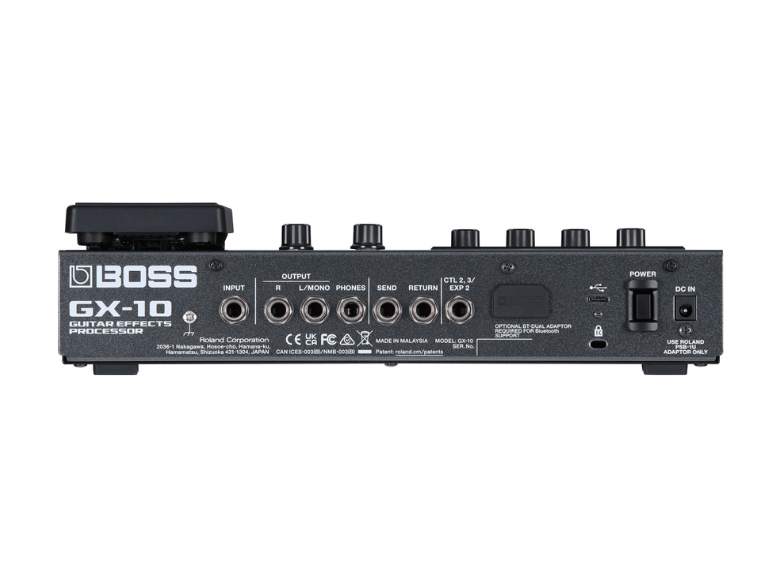 BOSS GX-10 | Processador de efeitos para Guitarra e Baixo