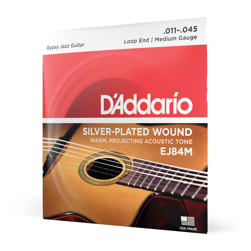 Encordoamento Para Violão Aço 11-45 Gipsy Jazz Laço D'Addario