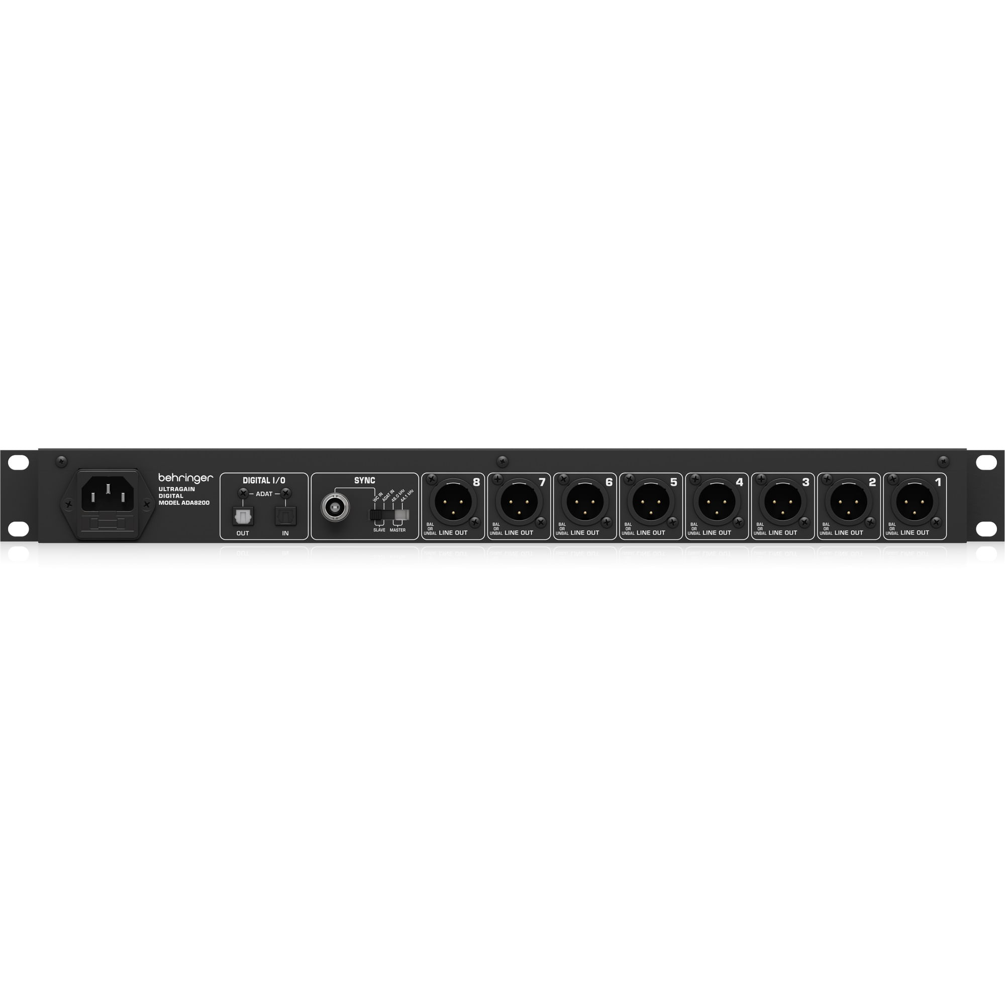 Interface de Áudio 8 In / 8 Out ADAT ULTRAGAIN ADA-8200