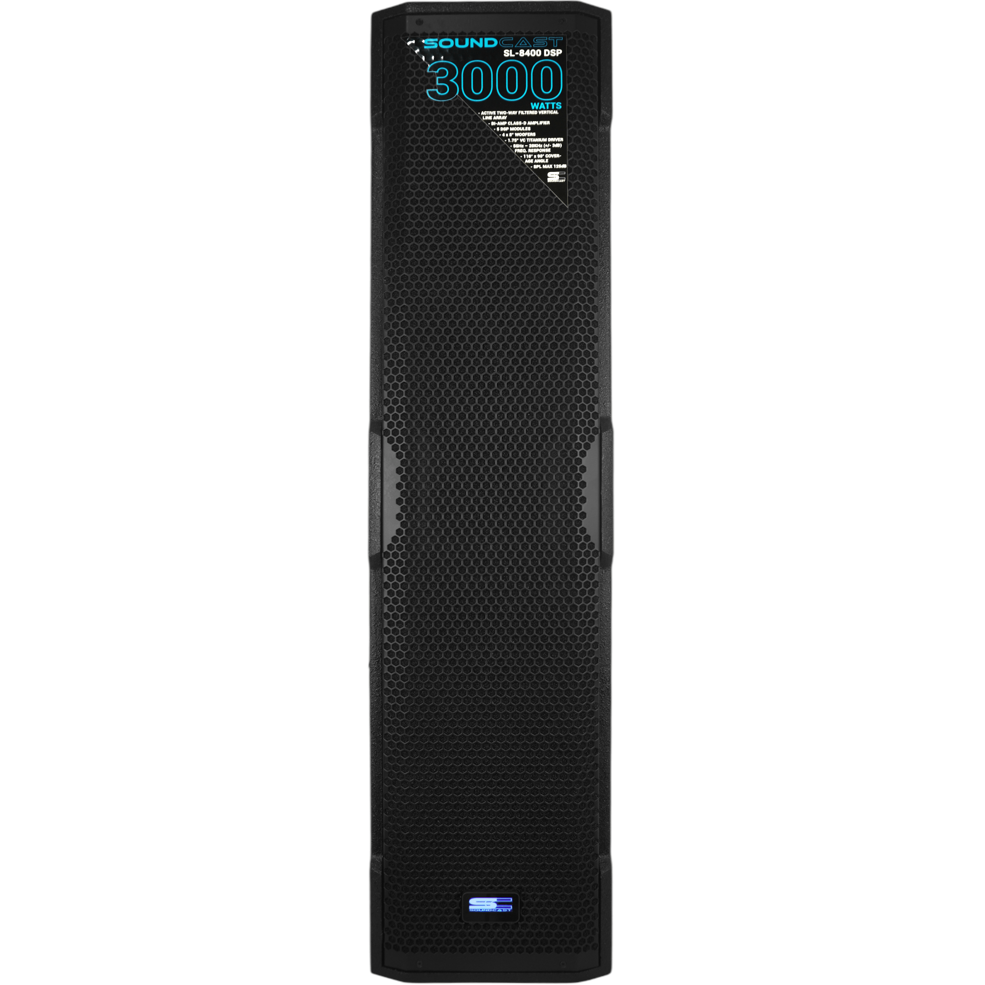 Caixa Ativa Line Array 2-Vias 1500W Rms SL-8400 DSP - Soundcast